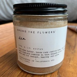 Among The Flowers sea salt scrub from UO